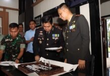 HUT TNI ke-79, Kapolres Banjarbaru Sambangi Markas Kodim 1006/Banjar