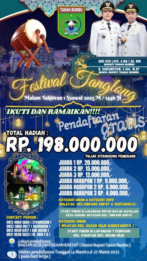 Festival Tanglong Tanah Bumbu 2025. Foto-Ist