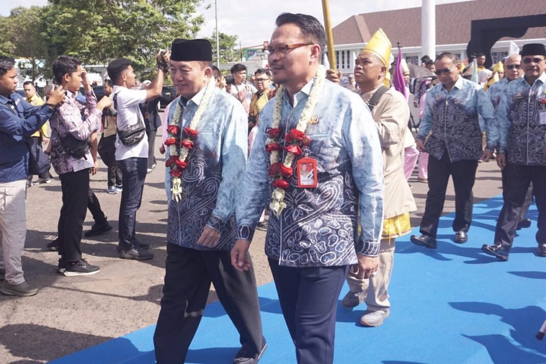 Gubernur Kalsel, H. Muhidin, pada perayaan Hari Jadi ke-26 Kota Banjarbaru. Foto-Media Center