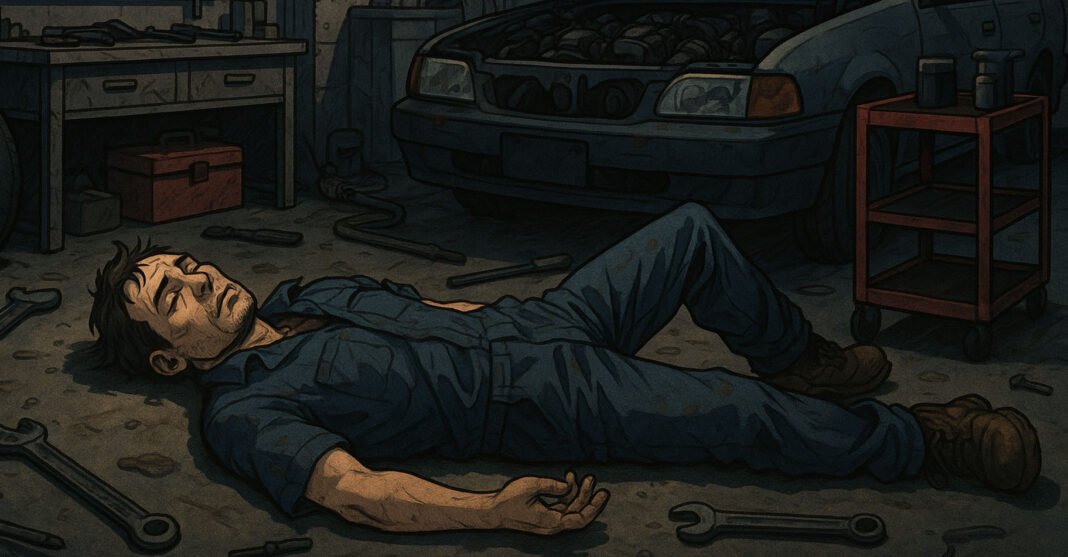 ilustrasi mati di bengkel Desa Stagen