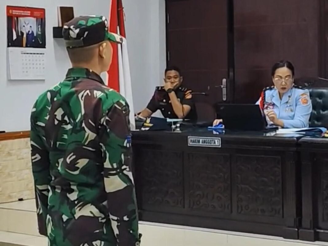 Kelasi Satu Jumran dituntut hukuman seumur hidup. Foto-Interaksi