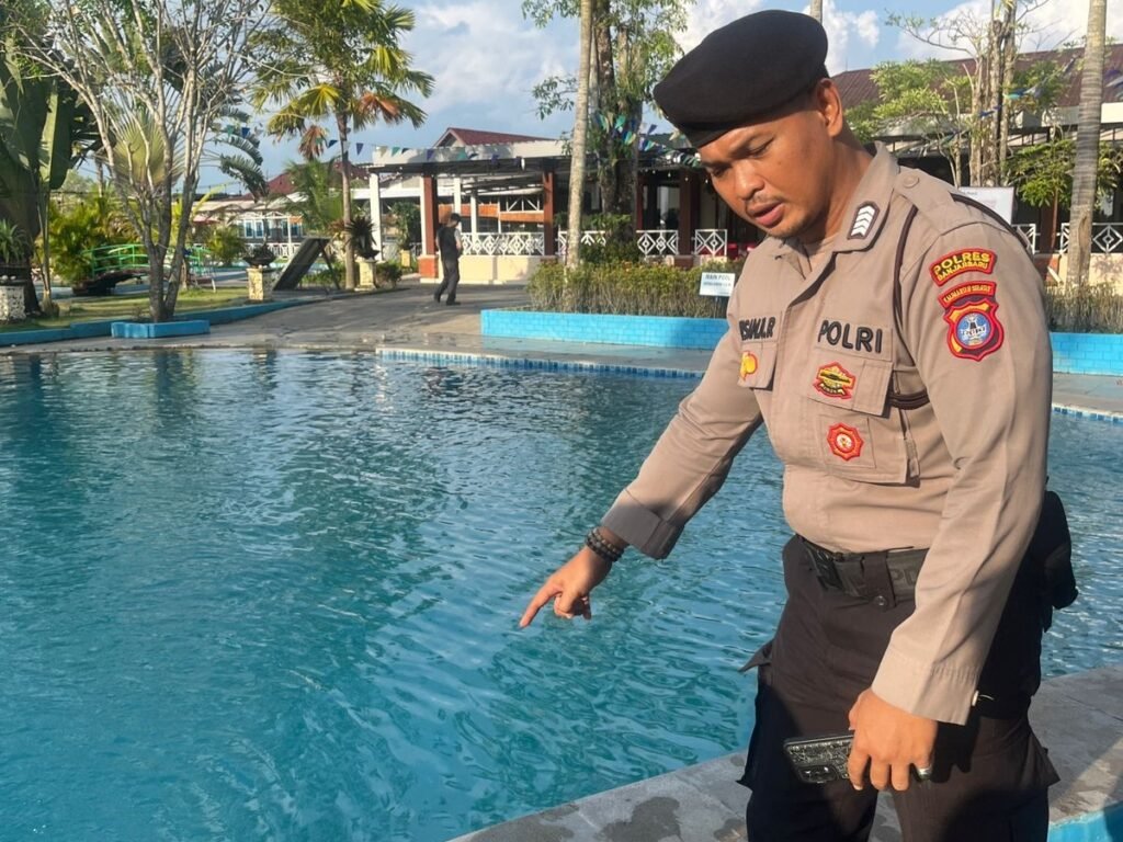 Lokasi tenggelamnya pelajar asal Bati-bati, Tanah Laut. Foto-Polres Banjarbaru