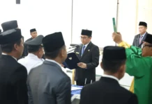 Segarkan Birokrasi, Bupati Tanah Bumbu Kukuhkan 21 Pejabat Baru