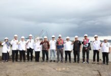 Pastikan Sesuai Target, DPRD Tanah Bumbu Tinjau Pembangunan Jembatan Pulau Laut DPRD Tanah Bumbu