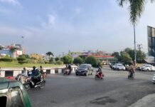 Masih Macet, Uji Coba Rekayasa Lalin Bundaran Simpang Empat Dievaluasi Rekayasa Lalin Bundaran