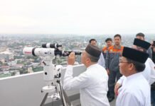 Hasil Pantauan Kemenag Kalsel, Hilal Tidak Terlihat di Banjarmasin Hilal di Banjarmasin