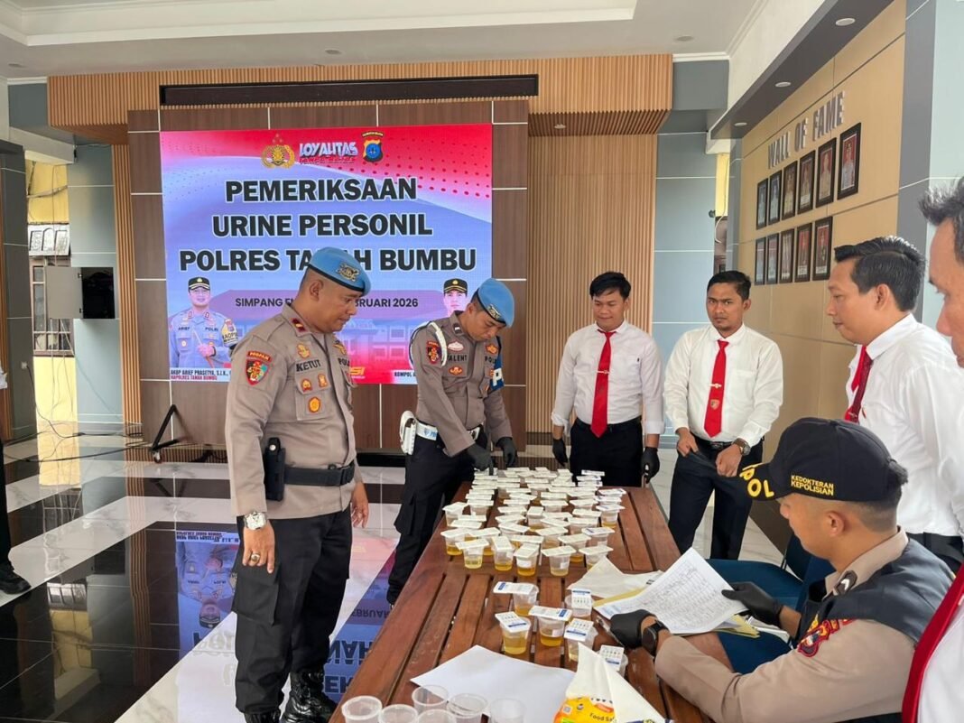 Tes Urine Polres Tanah Bumbu