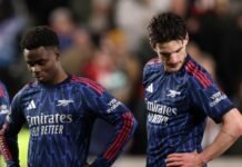 Arsenal Tersandung di Markas Brentford, Jarak dengan Man City Kian Menyempit Arsenal