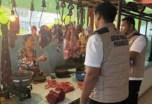 Jelang Lebaran, Satgas Pangan Polda Kalsel Sidak Pasar Kuripan Banjarmasin
