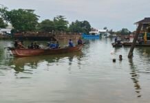 Terseret Arus Deras, Seorang Anak Hilang Saat Berenang di Sungai Alalak Banjarmasin