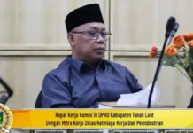 Komisi III DPRD Tala Evaluasi Serapan Anggaran Disnakerind Komisi III DPRD Tala