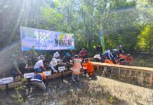 Bang Arul dan Kaka Slank Tanam Mangrove di Pagatan, Kolaborasi Hijaukan Pesisir Bang Arul dan Kaka Slank
