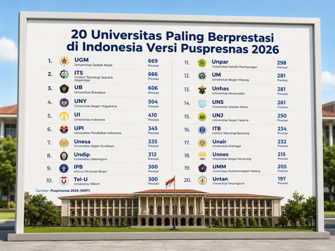 Daftar Kampus Paling Berprestasi