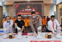Polres Tanah Bumbu Musnahkan Kiloan Sabu dan Puluhan Butir Ekstasi Polres Tanah Bumbu