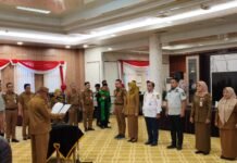 Bupati Kotabaru Lantik Delapan Pejabat, Enam JPT Pratama dan Dua Administrator Bupati Kotabaru Lantik Pejabat