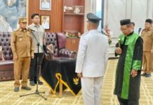 Bupati Kotabaru Lantik Asrul sebagai Kepala Desa Antar Waktu Desa Kalian Desa Kalian