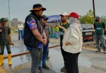 Temui Relawan Karhutla, Wali Kota Banjarbaru Beri Dukungan Pribadi Relawan Karhutla