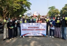 Posko Sanak Kalsel Bagikan Seribu Masker di Banjarmasin dan Banjarbaru Sanak Kalsel