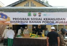 Masjid Jami Baitul Abror Gelar Program Bahan Pokok Murah Masjid Jami Baitul Abror