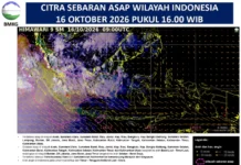 Asap Karhutla Kalimantan Terdeteksi di Atas Jakarta, Banten, dan Jawa Barat Asap Karhutla Kalimantan